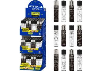 Présentoir 144 briquets CLIPPER large CP11 MYSTIC DAY