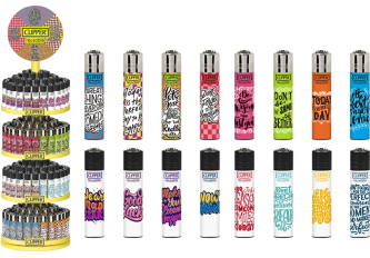 Carrousel 192 briquets CLIPPER micro CP22 SENTENCES MOTIVATION