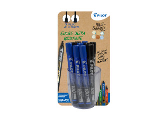 Pot 24 marqueurs permanents PILOT 100