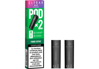 Lot 10 P.2 pods 4en1 Pomme goyave 10mg