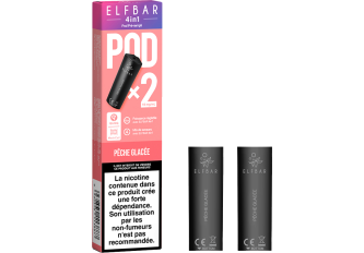 Lot 10 P.2 pods 4en1 Pêche glacée  10mg