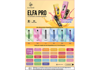 Affiche A4 ELFA PRO nouveaux parfums