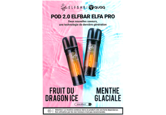 Autocollant A5 ELFA PRO nouvelles saveurs