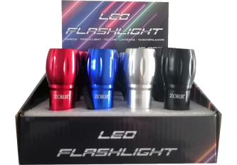 B.16 torches aluminium ZORR 9 leds